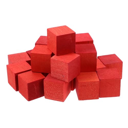 LIGIGWASH 30 Stück Spielzeuge Aus Holzklötzen Hölzern Holzhandwerk Holzperlen Abc-blöcke Aus Holz Unfertiger Holzblock Leere Blöcke Babyparty-blöcke Zum Dekorieren Ring Leer Holzwürfel Rot LIGIGWASH 30 Stück Spielzeuge Aus Holzklötzen Hölzern Holzhandwerk Holzperlen Abc-blöcke Aus Holz Unfertiger Holzblock Leere Blöcke Babyparty-blöcke Zum Dekorieren Ring Leer Holzwürfel Rot von LIGIGWASH