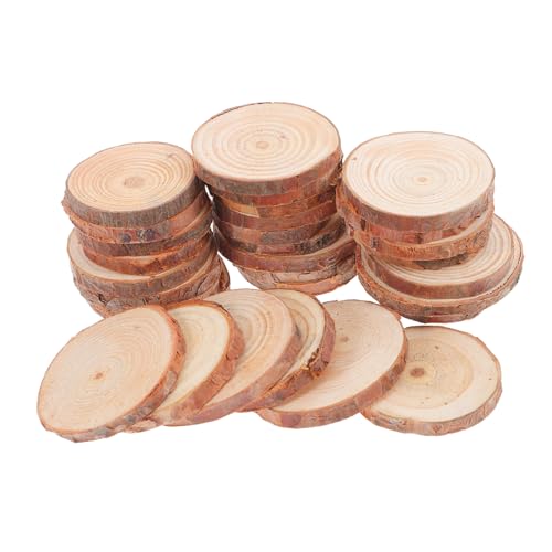LIGIGWASH 30 Stück Teiliges Naturbelassene Holzscheiben aus Massivem Kiefernholz zum Basteln Malen und Diy Dekoration für Kreative Holzprojekte LIGIGWASH 30 Stück Teiliges Naturbelassene Holzscheiben aus Massivem Kiefernholz zum Basteln Malen und Diy Dekoration für Kreative Holzprojekte von LIGIGWASH