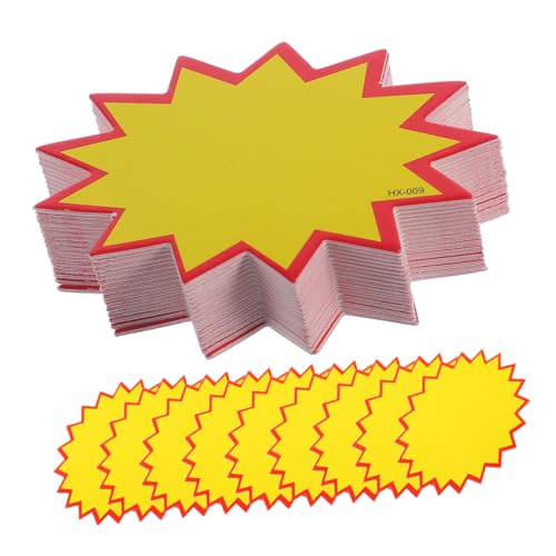 LIGIGWASH 300 Stück Löschbare Preisschilder Für Einzelhandelsschilder Flohmarktaufkleber Werbeschilder Flohmarkt Preisaufkleber Verkaufspreisschilder Ladenverkaufsschild Star Burst LIGIGWASH 300 Stück Löschbare Preisschilder Für Einzelhandelsschilder Flohmarktaufkleber Werbeschilder Flohmarkt Preisaufkleber Verkaufspreisschilder Ladenverkaufsschild Star Burst von LIGIGWASH
