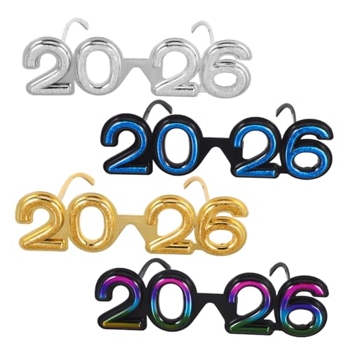 LIGIGWASH 4 Stück Digitalbrillen aus Robustem Pc Material Bunte Silvester Partybrillen Langlebige Neujahrs Foto Requisiten Auffällige Zahlenbrillen für Weihnachts und Halloweenfeiern LIGIGWASH 4 Stück Digitalbrillen aus Robustem Pc Material Bunte Silvester Partybrillen Langlebige Neujahrs Foto Requisiten Auffällige Zahlenbrillen für Weihnachts und Halloweenfeiern von LIGIGWASH