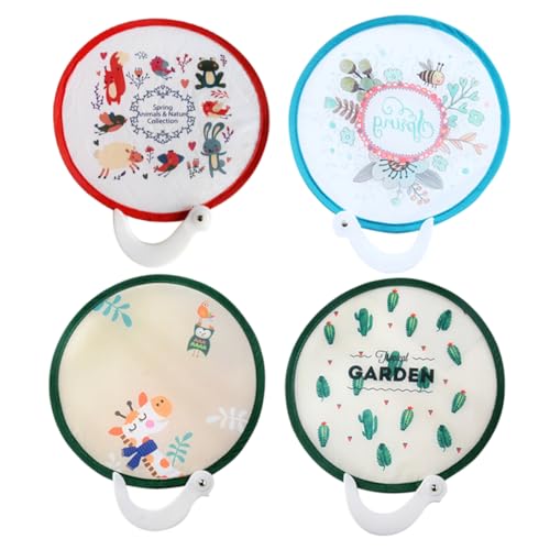 LIGIGWASH 4 Stück Faltbare Handfächer Rund Cartoon Fächer für Mädchen und Frauen für Partys Hochzeiten und Dekoration Zufällige Designs LIGIGWASH 4 Stück Faltbare Handfächer Rund Cartoon Fächer für Mädchen und Frauen für Partys Hochzeiten und Dekoration Zufällige Designs von LIGIGWASH