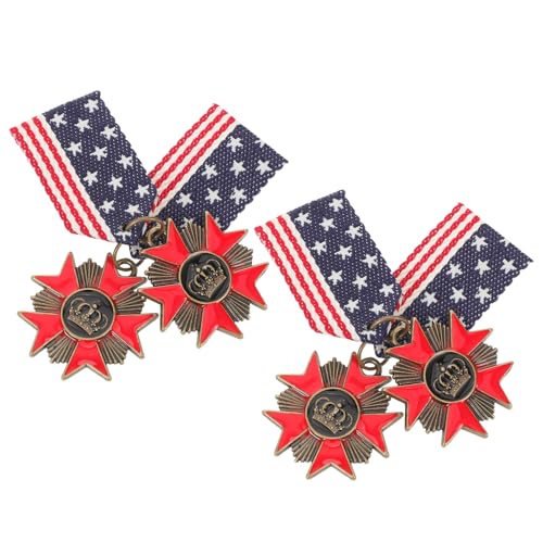 LIGIGWASH 4 Stück Navy Brood Kragenabzeichen Broschen Brosche Abzeichen Usa Flagge Abzeichen Mantelnadel Kragennadel Brosche Patriotische Amerikanische Flagge Anstecknadeln Anzug von LIGIGWASH