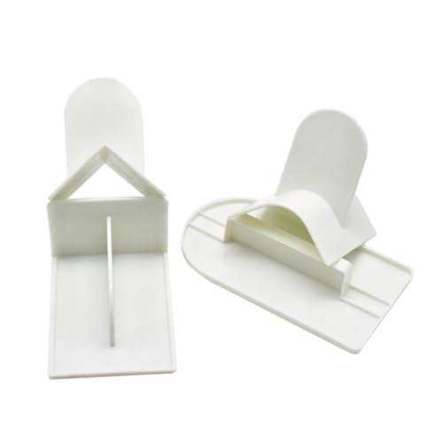 LIGIGWASH 4 Stück Teiliges Fondant Cake Scraper aus Lebensmittelechtem Kunststoff Vielseitiger Tortenglätter mit und V Förmigen Spachteln für Glattes Backen und Präzises Dekorieren von LIGIGWASH