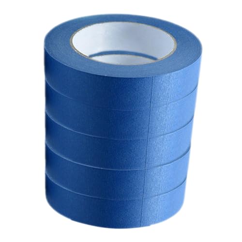 LIGIGWASH 5 Rollen Wandklebeband Abdeckband Farbiges Malerband Dekoratives Klebeband Malerbandfarben Klebeband Für Wände, Keine Beschädigung Der Farbe Farbband Farbiges Band Blue von LIGIGWASH