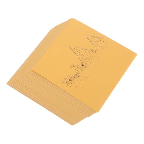 LIGIGWASH 50 Stück Goldene Weihnachts-schneemann Tischkarten mit Filigranem Cutout Gefaltet als Zeltkarten für Festliche Sitzordnung bei Dinner Party und Winter-events von LIGIGWASH