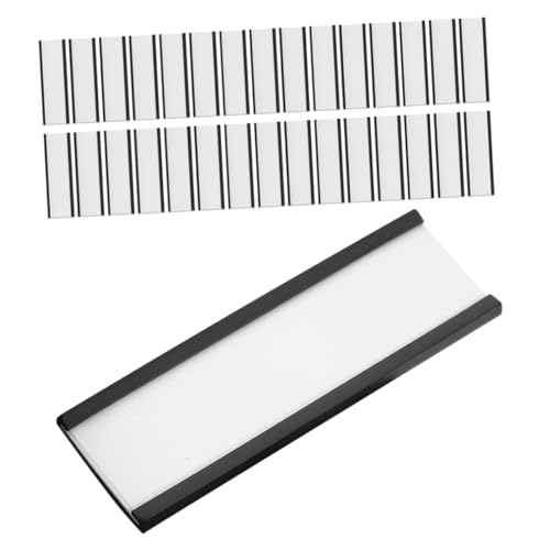 LIGIGWASH 50 Stück Magnetische Etikettenhalter, Magnetische Datenkartenhalter Mit Transparentem Kunststoffschutz Und Weißen Papiereinlagen Für Metallregal-whiteboard LIGIGWASH 50 Stück Magnetische Etikettenhalter, Magnetische Datenkartenhalter Mit Transparentem Kunststoffschutz Und Weißen Papiereinlagen Für Metallregal-whiteboard von LIGIGWASH
