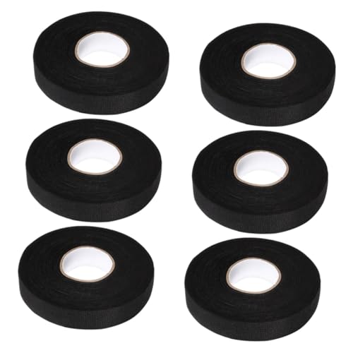 LIGIGWASH 6 Rollen Hochtemperaturbeständiges Kabelbaum Band Selbstklebendes Geräuschreduzierendes Klebeband für Auto Motoren Strapazierfähiges und Langlebiges Harness Tape für Zuverlässige von LIGIGWASH