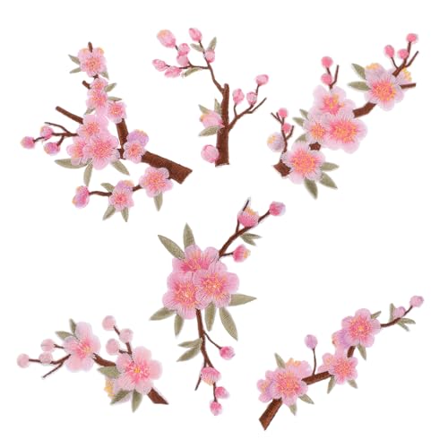 LIGIGWASH 6 Stück Teiliges Bestickte Pflaumenblüten Aufnäher mit Bügelfunktion Farbecht und Voll Bestickt Cartoon Blumen Applikationen für DIY Kleidung Taschen Hüte Jacken Jeans LIGIGWASH 6 Stück Teiliges Bestickte Pflaumenblüten Aufnäher mit Bügelfunktion Farbecht und Voll Bestickt Cartoon Blumen Applikationen für DIY Kleidung Taschen Hüte Jacken Jeans von LIGIGWASH