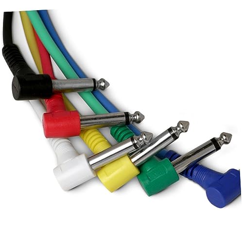 LIGIGWASH 6 Stück Teiliges Rechtwinkliges Gitarren Patchkabel Langlebige Instrumenten Effektkabel für Gitarre Klarer Kompatibel mit Effektpedalen Einfach Austauschbar LIGIGWASH 6 Stück Teiliges Rechtwinkliges Gitarren Patchkabel Langlebige Instrumenten Effektkabel für Gitarre Klarer Kompatibel mit Effektpedalen Einfach Austauschbar von LIGIGWASH