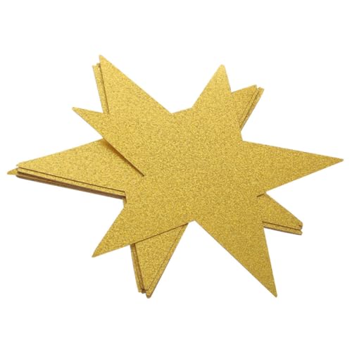 LIGIGWASH 80 Stück Funkelnde Papier Stern Ausschnitte für Bulletin Boards und Klassenzimmer Dekoration Kreative Diy Bastelideen für Motivationscharts von LIGIGWASH