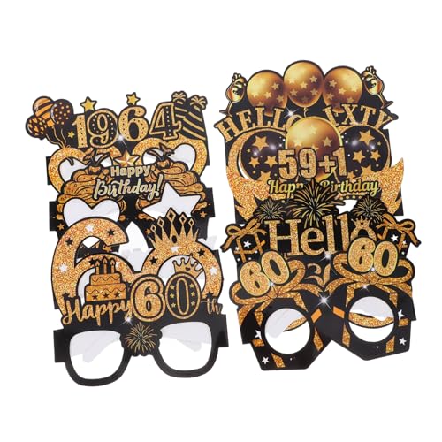 LIGIGWASH Brillen-set Für Geburtstagspartys 8-teilig Photo Booth-requisiten Für Erwachsene Lustige Brillen Geburtstagsdekorationen Für Frauen von LIGIGWASH