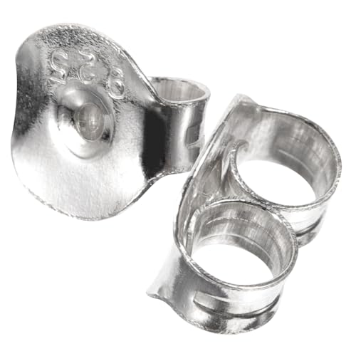LIGIGWASH Earring Backs Silber Ohrstecker Stopper Sicherer Verschluss Glatt Komfortabel Für Damen Herren Schmuckzubehör von LIGIGWASH