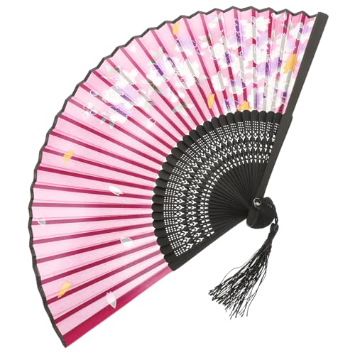 LIGIGWASH Faltbarer Handfächer aus mit Quaste Chinesischer Vintage Fächer für Tanz Dekoration und Fotografie Praktisch und Leicht zu Transportieren für Sommerreisen und Feierlichkeiten LIGIGWASH Faltbarer Handfächer aus mit Quaste Chinesischer Vintage Fächer für Tanz Dekoration und Fotografie Praktisch und Leicht zu Transportieren für Sommerreisen und Feierlichkeiten von LIGIGWASH