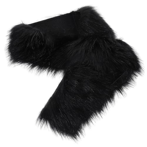 LIGIGWASH Faux Fur Trim Band Schwarz Fuzzy DIY Kit für Kleidung Schuhe Dekoration Vielseitiges Kunstfell für Bastelprojekte und Warme Akzente LIGIGWASH Faux Fur Trim Band Schwarz Fuzzy DIY Kit für Kleidung Schuhe Dekoration Vielseitiges Kunstfell für Bastelprojekte und Warme Akzente von LIGIGWASH