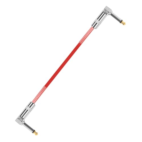 LIGIGWASH Gitarren Patchkabel mit Gewinkelten Metallsteckern PVC Mantel Rauscharmes Effektpedal Kabel Langlebig Kompakt Vielseitig für Gitarre und Bass von LIGIGWASH