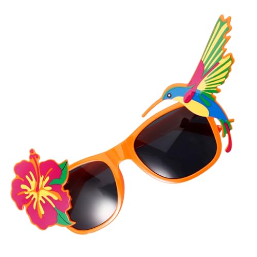 LIGIGWASH Hawaiianische Brille Lustige Brille Luau Partybrille Party-brillengestell Luau-partybevorzugung Brille Foto-requisite Party -requisiten Gläser Strandbrillen Partydekor Plastik von LIGIGWASH