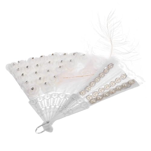 LIGIGWASH Hochzeitsfächer für Braut Dekorativer Spitzenfächer Handgefertigt Leicht und Praktisch für Hochzeiten Partys und Bühnenaufführungen Geeignet als für Trauzeuginnen und Gäste LIGIGWASH Hochzeitsfächer für Braut Dekorativer Spitzenfächer Handgefertigt Leicht und Praktisch für Hochzeiten Partys und Bühnenaufführungen Geeignet als für Trauzeuginnen und Gäste von LIGIGWASH