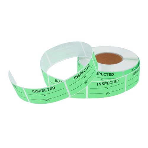 LIGIGWASH Inventaraufkleber pro Rolle Selbstklebende Qualitätskontroll Versandetiketten Ablösbar für Lagerverwaltung und Effiziente Bestandskontrolle von LIGIGWASH