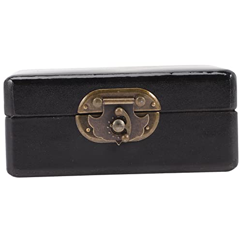 LIGIGWASH Retro Schmuckschatulle Holz Schließbare Schmuckorganizer Box mit Drachen Design Vintage Aufbewahrungsbox für Halsketten Ringe Stilvolle Geschenkverpackung für Besondere von LIGIGWASH