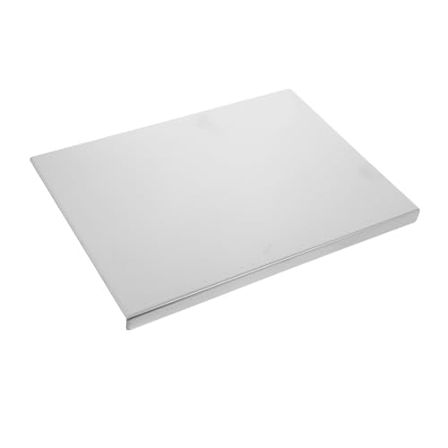 LIGIGWASH Schneidebrett Aus Edelstahl Fleisch Schneidebrett Schneidebretter Aus Metall Nudelbrett Küchenschneidebrett Spülmaschinenfeste Schneidebretter Silver Edelstahl 304 von LIGIGWASH