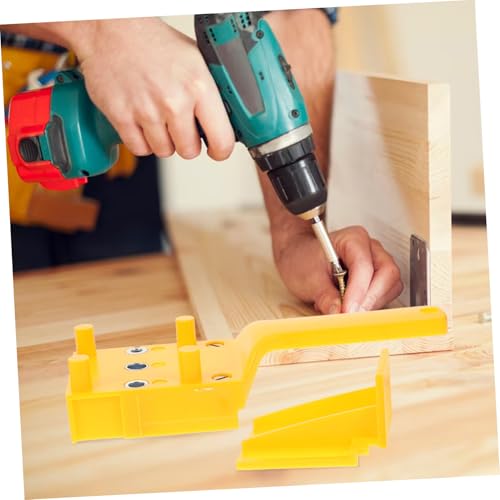LIGIGWASH Selbstzentrierende Doweling bohrführung aus Zinklegierung und Abs Präzise Holzbearbeitung Bohrhilfe Langlebiger Tragbarer Positionierer für Holzplatten und Rundholzverbindungen von LIGIGWASH