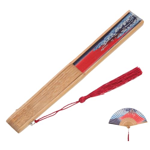 LIGIGWASH Vintage Seiden Faltfächer aus im Japanischen Stil Handfächer für Tänze Hochzeiten Fotorequisite für Sommerreisen und Diy Dekorationen LIGIGWASH Vintage Seiden Faltfächer aus im Japanischen Stil Handfächer für Tänze Hochzeiten Fotorequisite für Sommerreisen und Diy Dekorationen von LIGIGWASH