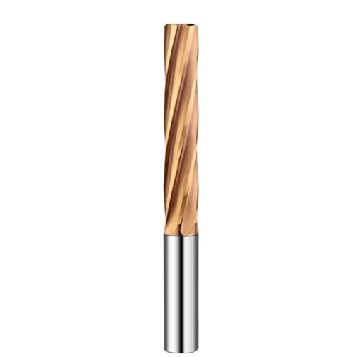 LIGPING 1 Stück H7 Reibahle aus gehärtetem Stahl, 6–10 mm, HRC60-beschichtete Spiralnut, 6 Nuten, CNC-Werkzeug for die Präzisionsbearbeitung(10x40x75mm) von LIGPING