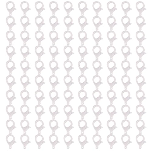 100 Stück 35 mm Karabinerverschlüsse für Schmuck, Armbänder, Verbindungsstücke, Halsketten, Armbänder, Verschlüsse für Bastelarbeiten, Schmuckherstellung von LIGSLN