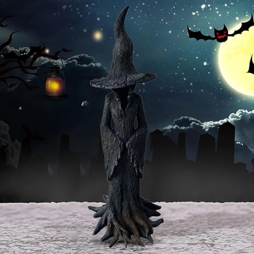 Halloween-Hexenstatue, Kunstharz-Hexen-Figur, Schreibtisch-Ornament, gesichtslose Skulptur, Halloween-Dekorationen Halloween-Hexenstatue, Kunstharz-Hexen-Figur, Schreibtisch-Ornament, gesichtslose Skulptur, Halloween-Dekorationen von LIGSLN