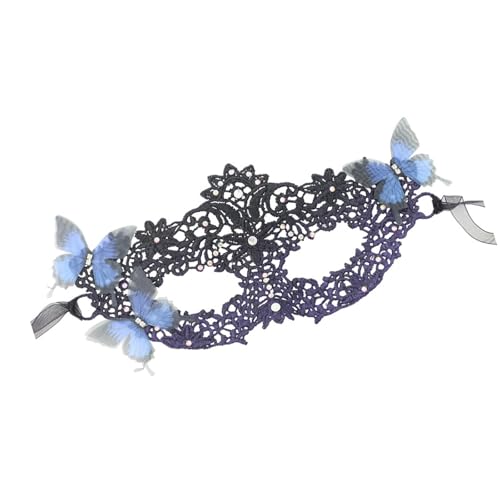 LIGSLN Halloween-Maske, Spitze, Augenmaske, Venezianer, halbes Gesicht, Spitze, Karneval, Party, Kostüm, Ball, Strass, Maskerade für Damen LIGSLN Halloween-Maske, Spitze, Augenmaske, Venezianer, halbes Gesicht, Spitze, Karneval, Party, Kostüm, Ball, Strass, Maskerade für Damen von LIGSLN
