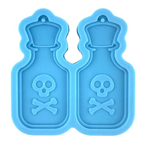 Silikonform für Weinflaschen, Ohrringe, Anhänger, Totenkopf, für Halloween, Schmuck, Dekoration, Epoxidharz, Halloween-Ohrringformen, Silikon für Epoxidharz Silikonform für Weinflaschen, Ohrringe, Anhänger, Totenkopf, für Halloween, Schmuck, Dekoration, Epoxidharz, Halloween-Ohrringformen, Silikon für Epoxidharz von LIGSLN