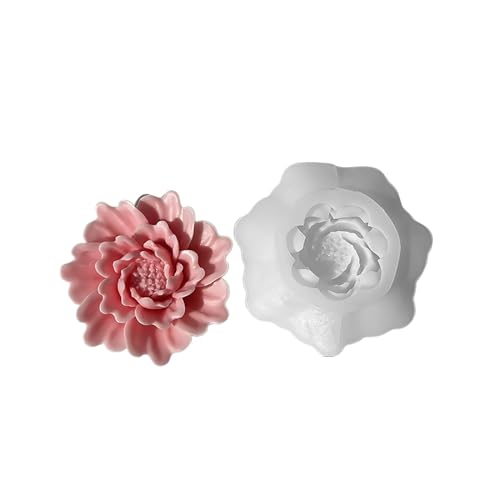Silikonform mit 3D-Kunstblumen, Kerzenformen, handgefertigt, Seifenherstellung, Epoxidharz, Schmuckherstellung von LIGSLN
