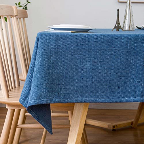 Einfache dekorative Baumwoll-Leinen-Tischdecke Dicke rechteckige Melange-Färbung Hotel Hochzeit Esstisch Abdeckung Tuch,Dunkelblau,90x90cm Einfache dekorative Baumwoll-Leinen-Tischdecke Dicke rechteckige Melange-Färbung Hotel Hochzeit Esstisch Abdeckung Tuch,Dunkelblau,90x90cm von lightclub