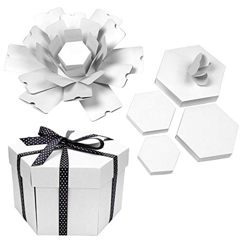 Explosionsbox Kreative Hexagon DIY Fotoalbum Scrapbooking Pumpbox Geschenk Weiß China Explosionsbox Kreative Hexagon DIY Fotoalbum Scrapbooking Pumpbox Geschenk Weiß China von LIJUCAI