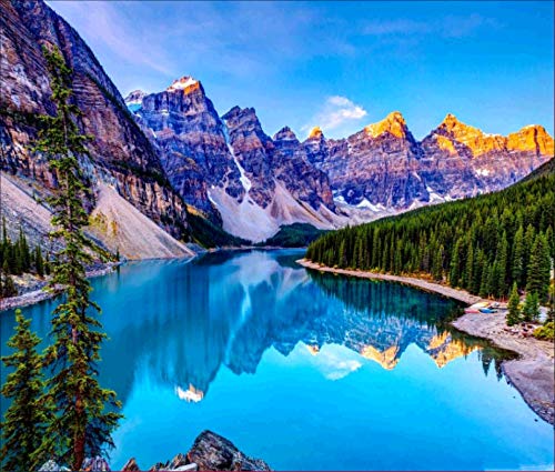 LUKDUNG 5D Diamond Painting Set Landschaft, Natur Diamond Painting Berge, DIY Diamant Malerei Schneeberg für Erwachsene und Kinder, Strass Kreuzstich Diamond Dekoration für Haus Wand 40×30cm LUKDUNG 5D Diamond Painting Set Landschaft, Natur Diamond Painting Berge, DIY Diamant Malerei Schneeberg für Erwachsene und Kinder, Strass Kreuzstich Diamond Dekoration für Haus Wand 40×30cm von LUKDUNG