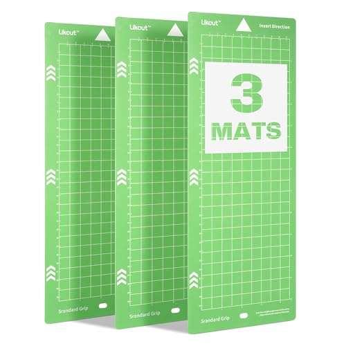 Likcut Schneidematte, 11,4cm x 30,5cm Standard Griff Schneidematte, 3 Stück, Grün Likcut Schneidematte, 11,4cm x 30,5cm Standard Griff Schneidematte, 3 Stück, Grün von LIKCUT