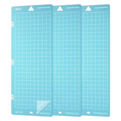 Likcut Schneidematte, 3 Stück Light-Grip Rutschfeste Schneidematte für zum Basteln, Vinyl, Papierhandwerk 11,4 cm x 30,5 cm von LIKCUT