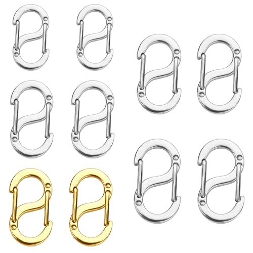 10 Stück Armband Verschluss,Kettenverschluss Edelstahl,Doppelt Öffnende Verkürzer Verschlüsse,Kettenverschluss,Halsketten Verschlüsse für Halsketten-Clip,Armband Verbinder 10 Stück Armband Verschluss,Kettenverschluss Edelstahl,Doppelt Öffnende Verkürzer Verschlüsse,Kettenverschluss,Halsketten Verschlüsse für Halsketten-Clip,Armband Verbinder von LILELIG
