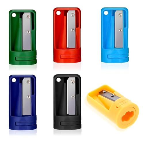 6 Stück Zimmermanns-Bleistiftspitzer, Anspitzer Zimmermannsbleistift, Farbe Bleistiftspitzer, Tischler Bleistiftspitzer,Bleistiftschneider Holzbearbeitung,Tragbares Bleistift Spitzer(Gemischte Farben) 6 Stück Zimmermanns-Bleistiftspitzer, Anspitzer Zimmermannsbleistift, Farbe Bleistiftspitzer, Tischler Bleistiftspitzer,Bleistiftschneider Holzbearbeitung,Tragbares Bleistift Spitzer(Gemischte Farben) von LILELIG