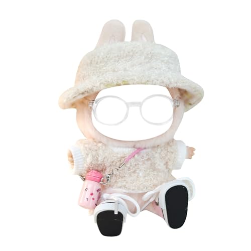 Bekleidung für 17cm Puppe Plüsch,Kuscheltier Kleidung Outfit nur Bekleidungs zubehör für 17cm Puppe Plush Pullover Hoodie Bekleidung DIY Kinder Geschenke Puppenbekleidung(#39) von LILIHOT