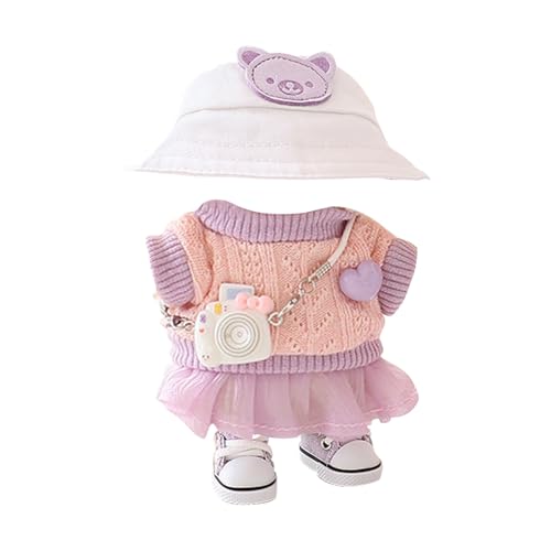 Puppe Original Kleidung,Puppenbekleidung Bekleidung für 17cm Plüsch,nur Bekleidungs,Einfach an- und auszuziehen,geeignet zum Fotografieren Sammeln,DIY Kinder Geschenke,Modisches Spielzeug(#32) von LILIHOT