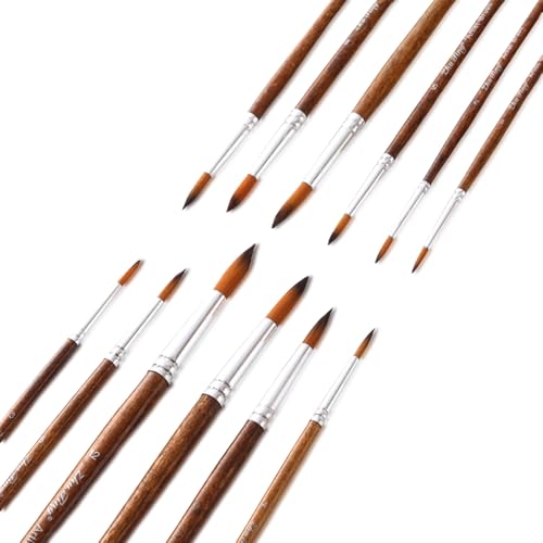 12 Stück Pinselset Acrylfarben,Borstenpinsel 4 8 12 Größen,Nylon Pinsel Set,Künstler Paint Brush,Künstlerpinsel Acrylpinsel,Spitze Malpinsel Feine Brushes Aquarellpinsel,für Aquarell,Oil,Schminkpinsel 12 Stück Pinselset Acrylfarben,Borstenpinsel 4 8 12 Größen,Nylon Pinsel Set,Künstler Paint Brush,Künstlerpinsel Acrylpinsel,Spitze Malpinsel Feine Brushes Aquarellpinsel,für Aquarell,Oil,Schminkpinsel von LILIKAI