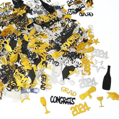 1500 Stück Graduation Deko 2025,Bachelor Abschluss Konfetti Abi Party Dekoration,Abschlussfeier Gold Schwarz Abschlusskonfetti,für Balloons Konfett,Congratulations Grad Bestandene Prüfung Geschenk 1500 Stück Graduation Deko 2025,Bachelor Abschluss Konfetti Abi Party Dekoration,Abschlussfeier Gold Schwarz Abschlusskonfetti,für Balloons Konfett,Congratulations Grad Bestandene Prüfung Geschenk von LILIKAI