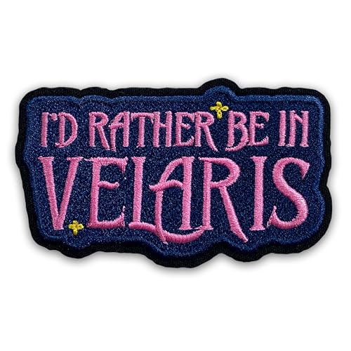 Aufnäher mit Aufschrift "I'd Rather Be in Velaris", 7,6 cm, Motiv: Nachtplatz, Berg-Inspiration, zum Aufbügeln oder Aufnähen, Stickerei-Aufnäher für Trucker, Hut, Kleidung, Rucksack, DIY-Zubehör Aufnäher mit Aufschrift "I'd Rather Be in Velaris", 7,6 cm, Motiv: Nachtplatz, Berg-Inspiration, zum Aufbügeln oder Aufnähen, Stickerei-Aufnäher für Trucker, Hut, Kleidung, Rucksack, DIY-Zubehör von LILIROZE