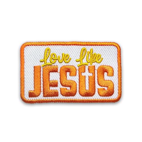 Aufnäher mit Aufschrift "Love Like Jesus", 7,6 cm, zum Aufbügeln oder Aufnähen, bestickt, für Kleidung, Rucksäcke, Hüte, lustig, christlich, religiös, bunt, DIY-Zubehör, Geschenke für Mutter, Vater, Aufnäher mit Aufschrift "Love Like Jesus", 7,6 cm, zum Aufbügeln oder Aufnähen, bestickt, für Kleidung, Rucksäcke, Hüte, lustig, christlich, religiös, bunt, DIY-Zubehör, Geschenke für Mutter, Vater, von LILIROZE