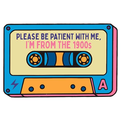 Aufnäher mit Aufschrift "Please Be Patient with Me I'm from The 1990s", 7,6 cm, lustig, für psychische Gesundheit, klassisch, ängstlich, zum Aufbügeln oder Aufnähen, Stickerei, Stoffapplikation für Aufnäher mit Aufschrift "Please Be Patient with Me I'm from The 1990s", 7,6 cm, lustig, für psychische Gesundheit, klassisch, ängstlich, zum Aufbügeln oder Aufnähen, Stickerei, Stoffapplikation für von LILIROZE