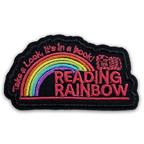 Aufnäher mit Aufschrift "Reading Rainbow Take A Look It's In A Book", 7,6 cm, Trans Rights LGBTQ, zum Aufbügeln oder Aufnähen, Stickerei-Applikation, Flicken für Trucker, Hut, Kleidung, Rucksack von LILIROZE