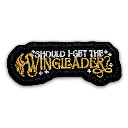 Aufnäher mit Aufschrift "Should I Get The Wing Leader", 7,6 cm, lustiger Acotar-Drache, vierter Flügel, Fantasie-Stickerei, Stoffapplikation für Trucker, Hüte, Kleidung, Rucksack, DIY-Zubehör, Freunde Aufnäher mit Aufschrift "Should I Get The Wing Leader", 7,6 cm, lustiger Acotar-Drache, vierter Flügel, Fantasie-Stickerei, Stoffapplikation für Trucker, Hüte, Kleidung, Rucksack, DIY-Zubehör, Freunde von LILIROZE