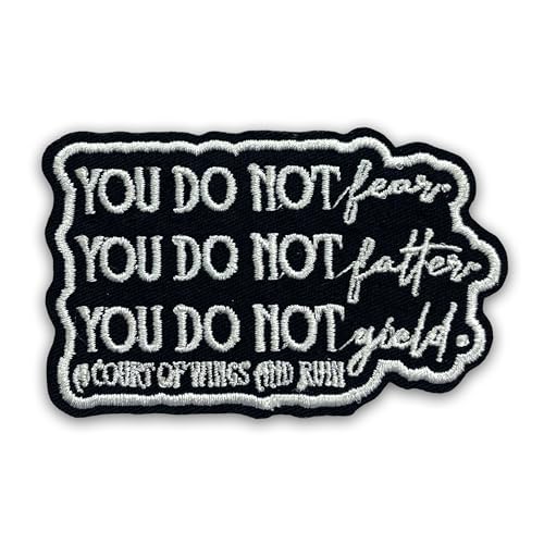 Aufnäher mit Aufschrift "You Do Not Fear You Do Not Falter", 7,6 cm, Motivation, Positivität, zum Aufbügeln oder Aufnähen, für Trucker, Hut, Kleidung, Rucksack, DIY-Zubehör, Kollegen, Freunde, Mutter Aufnäher mit Aufschrift "You Do Not Fear You Do Not Falter", 7,6 cm, Motivation, Positivität, zum Aufbügeln oder Aufnähen, für Trucker, Hut, Kleidung, Rucksack, DIY-Zubehör, Kollegen, Freunde, Mutter von LILIROZE