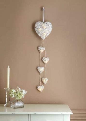 Rustikaler Shabby Chic 6X Wandbehang Wicker Hearts Led Lichterketten Batteriebetriebene Rattan Hearts Wandtattoos Valetine's Day Decoration Rustikaler Shabby Chic 6X Wandbehang Wicker Hearts Led Lichterketten Batteriebetriebene Rattan Hearts Wandtattoos Valetine's Day Decoration von LILOVE